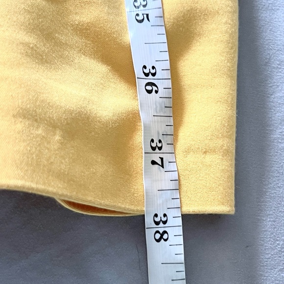 Mohito, Yellow Sheath Dress Draped Neck Back V Cocktail Party Dress EU 36 US 4 - Picture 10 of 10